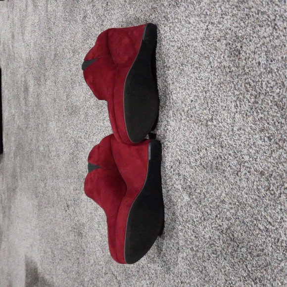 Suede Wedge Heel Woman Booties - Picture 6 of 8